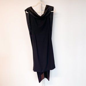 Midi Length Black Cocktail Dress